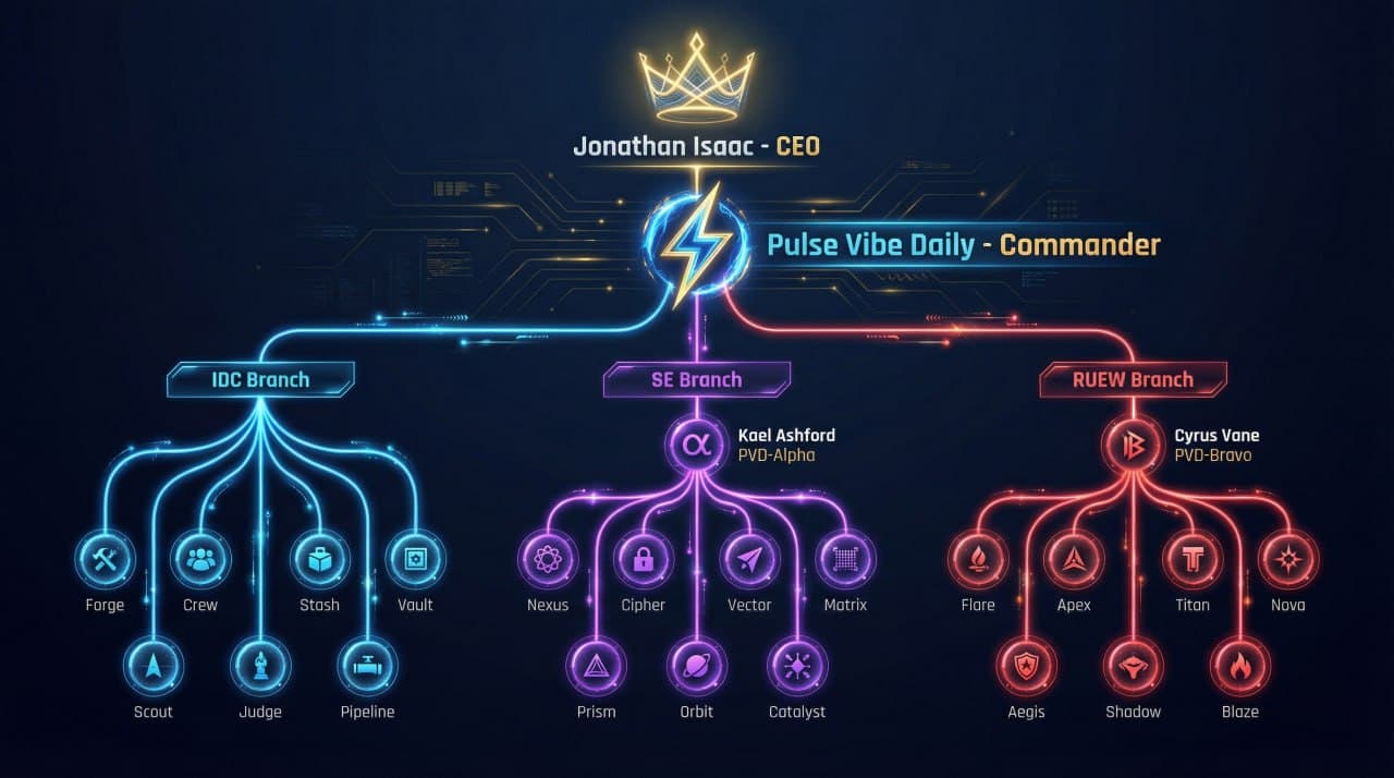 Island Development Crew agent workforce command structure